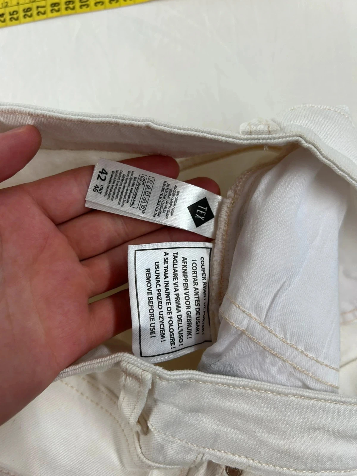 Rechte pas tex witte jeans – photo 10